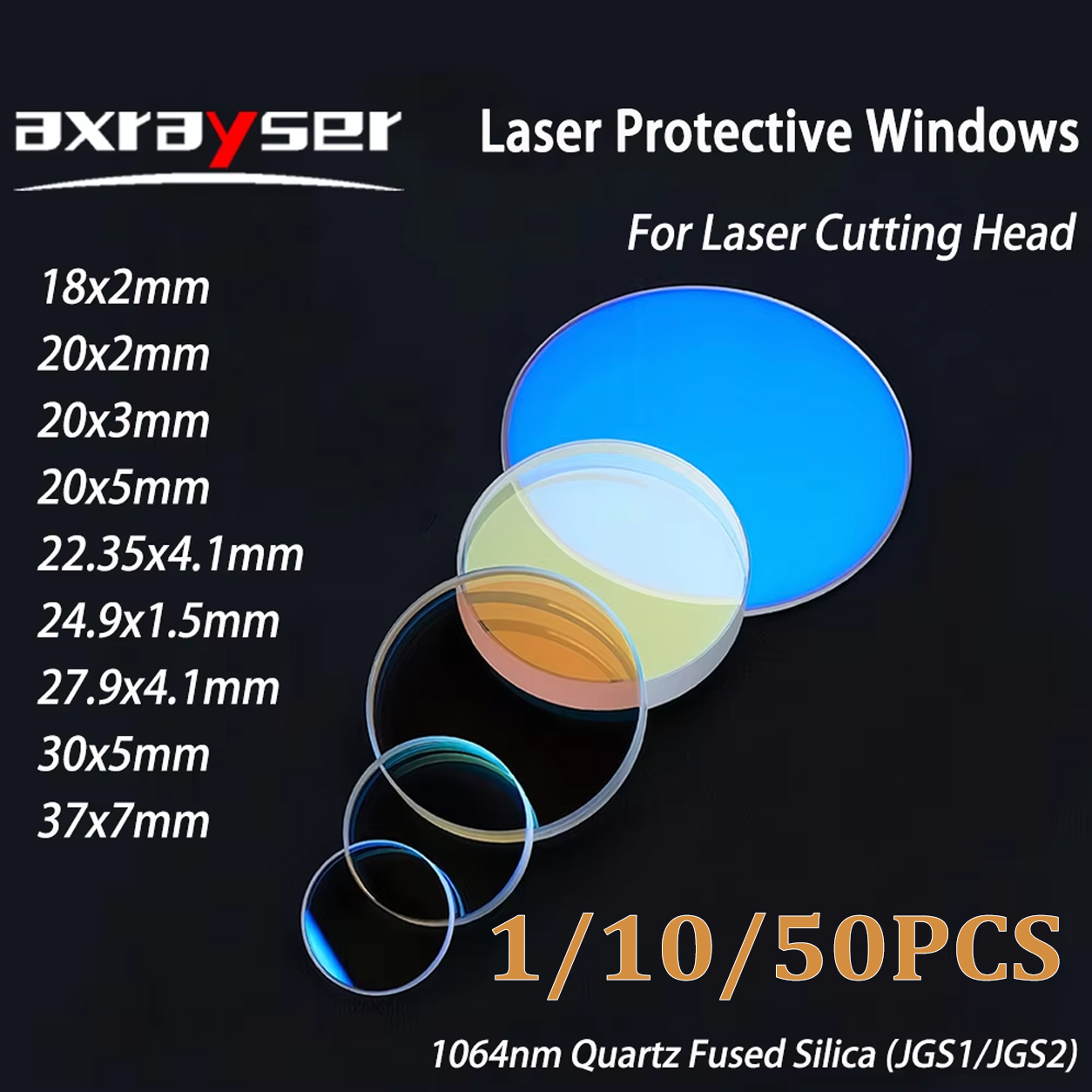 1/10/50PCS 파이버 레이저 보호 렌즈 18x2m - Industrial Fiber Laser 리뷰 및 가격