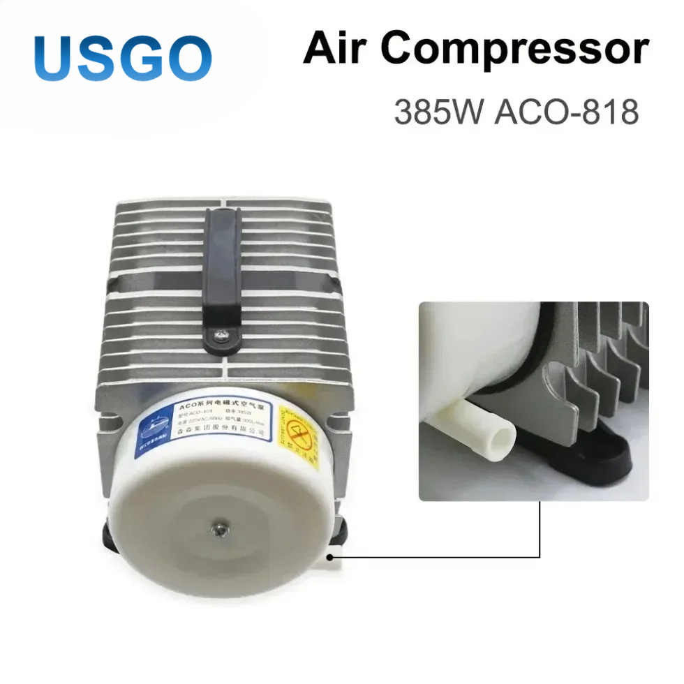 USGO ACO-818 385W 전자기 공기 압축기 펌 - Air Assist Pump Laser 리뷰 및 가격