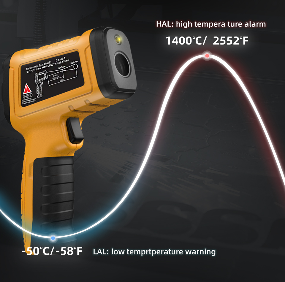BSIDE 적외선 온도계 전문가용 50:1 -50~14 - Industrial Laser Temperature Sensor 리뷰 및 가격
