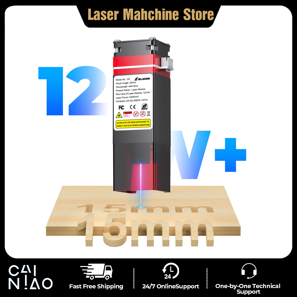 ELIDOR Z6 6W/12W 레이저 모듈 업그레이드  - Industrial Laser Cutter 리뷰 및 가격