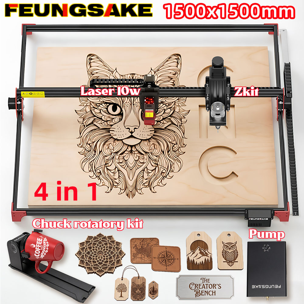 FEUNGSAKE 40W 레이저 조각 및 절단기 에어  - Air Assist Pump Laser 리뷰 및 가격