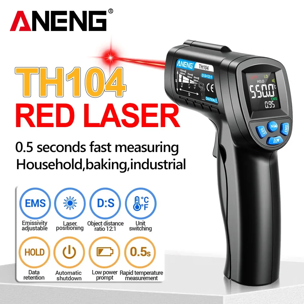 ANENG TH104 적외선 휴대용 온도계 -50~55 - Industrial Laser Temperature Sensor 리뷰 및 가격