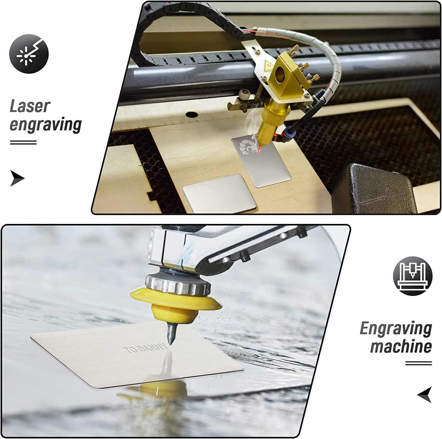 0.8mm 304 스테인리스 스틸 두꺼운 금속 명함 블 - Industrial Laser Marker 리뷰 및 가격