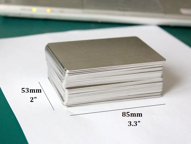 0.8mm 304 스테인리스 스틸 두꺼운 금속 명함 블 - Industrial Laser Marker 리뷰 및 가격