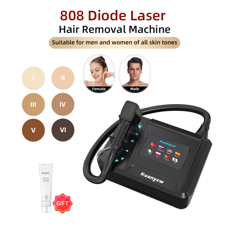 새로운 스타일의 휴대용 808 NM 웨이브 다이오드 레 - Industrial Laser Hair Removal Machine 리뷰 및 가격