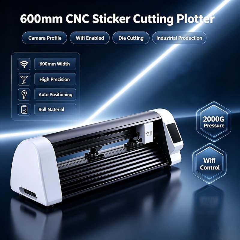 600mm CNC 레이저 스티커 커팅 플로터 카메라 프 - Industrial Laser Cutter 리뷰 및 가격
